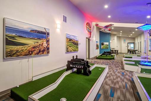 Indoor Golf Arena at Brackett Apartments, Edmonds, 98020