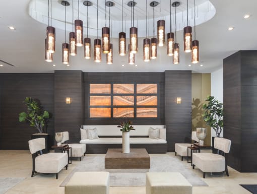 clubhouse and lounge area | District West Gables Apartments in West Miami, Florida