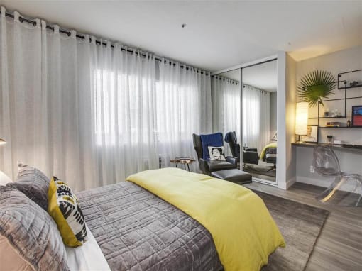 Spacious Main Bedroom in Newly Upgraded Apartment Home  at Duet on Wilcox, California, 90028