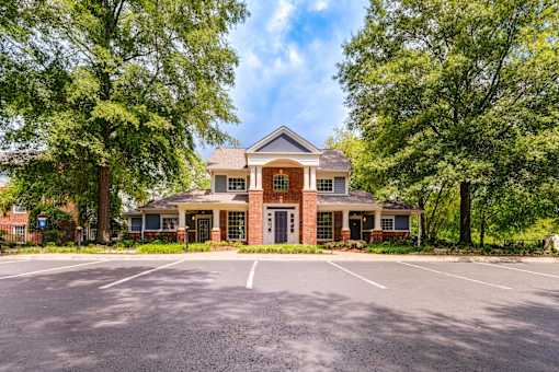 Two story brick office building with parking lot at Wyndchase Aspen Grove Apartments, Franklin, 37067