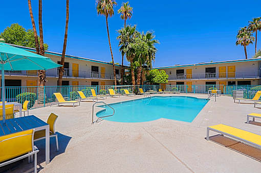 Pool Area at The Link Apartments, Mesa, AZ