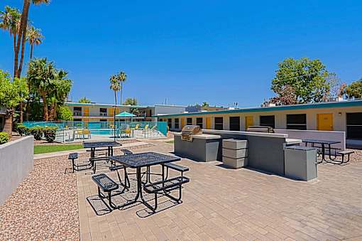 Outdoor Patio at The Link Apartments, Mesa