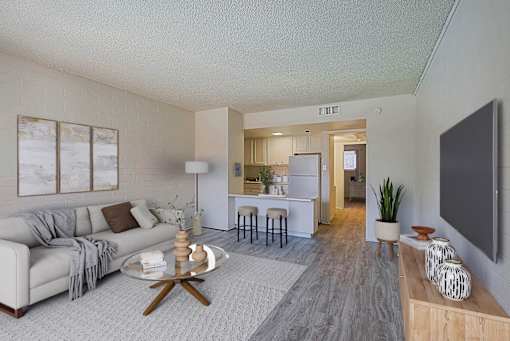 Living Room at Ambassador West Apartments, Phoenix, AZ, 85003