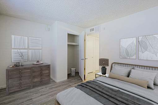 Bedroom at Ambassador West Apartments, Phoenix, 85003