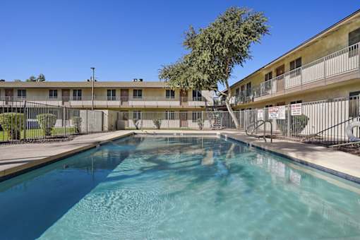 Outdoor Swimming Pool at Windrose Villas Apartments, Arizona