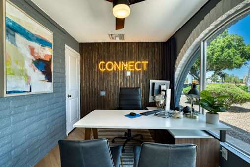 Office Setup at Connect on University, Mesa, Arizona