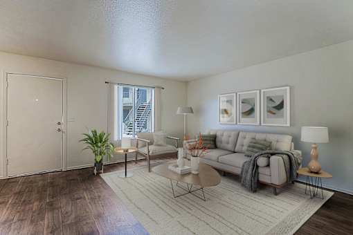 Living Room at Sahuaro West Apartments, Phoenix, AZ, 85029
