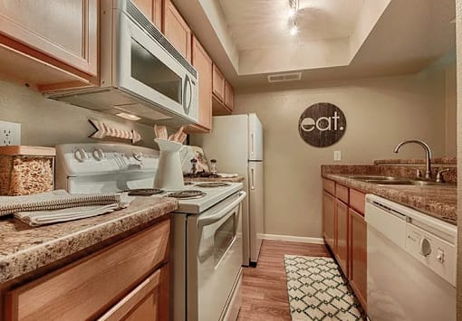 Furnished Kitchen at Sycamore Square Apartments, Mesa, AZ