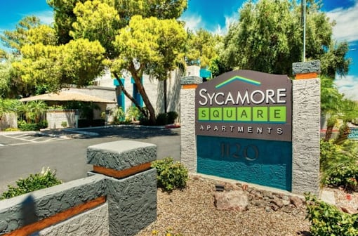 Property Signage at Sycamore Square Apartments, Mesa, AZ