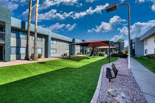 Open Play Area at Tela Verde Apartment Homes, Glendale, AZ