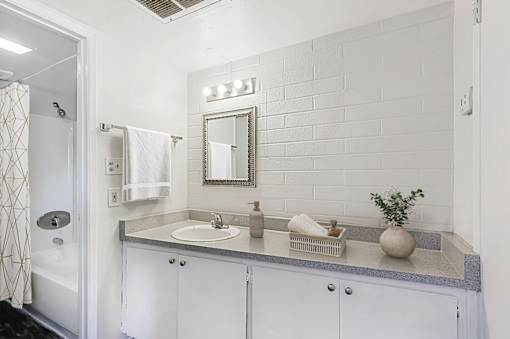 Bathroom with sink at The Link Apartments, Mesa, 85201