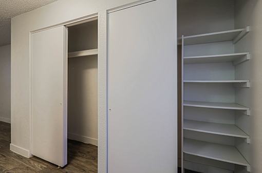 Closet with Shelves at The Link Apartments, Mesa