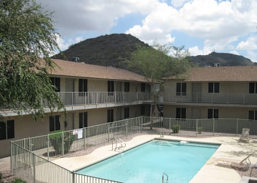Pool View at Windrose Villas Apartments, Phoenix, AZ