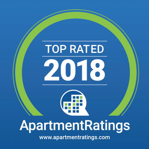 the top rated 2018 apartment ratings logo