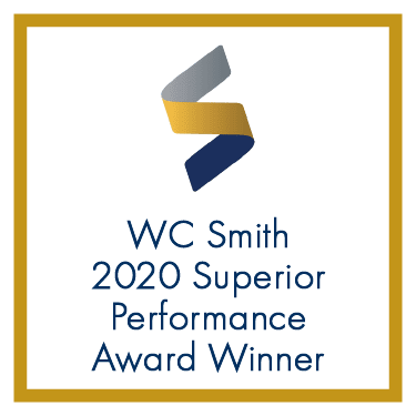 the logo for the 2020 superior performance award winner