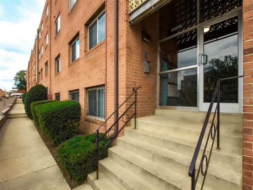Chillum place apartments front entrance in lamond riggs washington dc