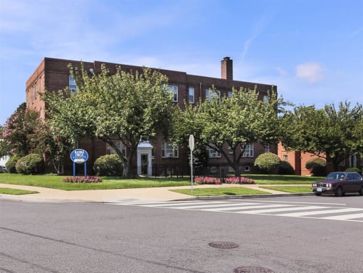 exterior view of randle circle apartments in washington dc