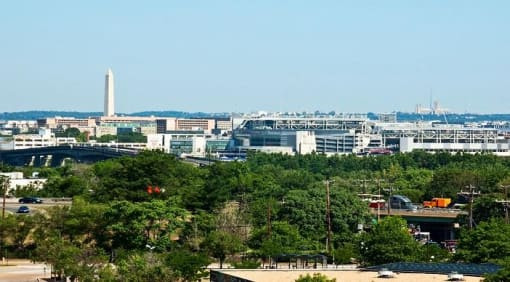 view of washington skyline from sheridan station apartments in washington dc