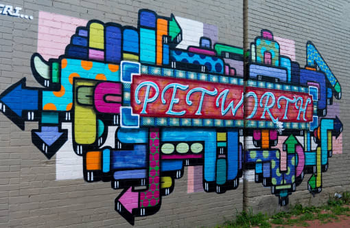 Petworth Graffiti Art in alleyway