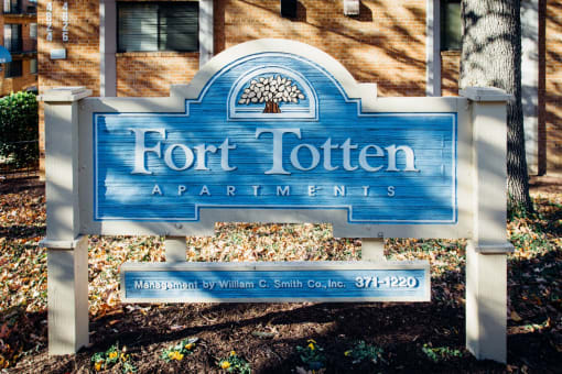 fort totten apartments monument sign in washington dc