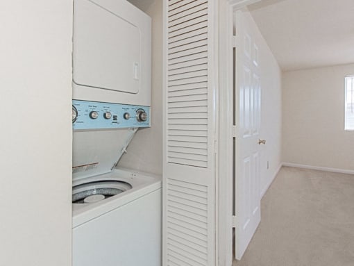 in unit washer and dryer at grandview village apartments in shipley terrace washington dc