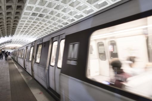 Metro Train on the go