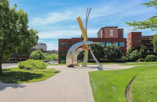 Courtyard View at Symphony Center Apartments, Baltimore, Maryland