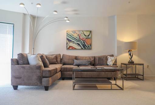 Spacious Living Room at Symphony Center Apartments, Maryland