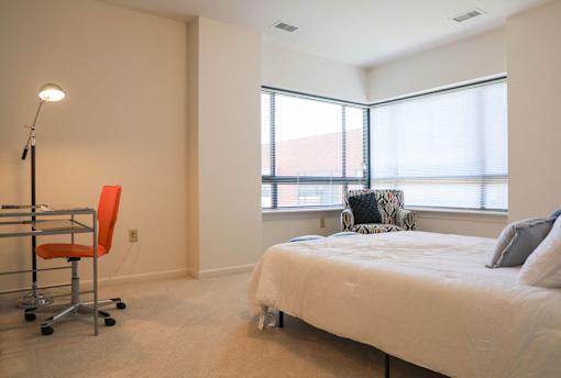 Bedroom Interior at Symphony Center Apartments, Baltimore