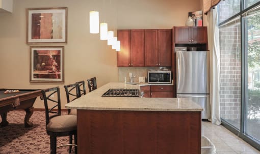 Clubroom Kitchen at Symphony Center Apartments, Baltimore, 21201