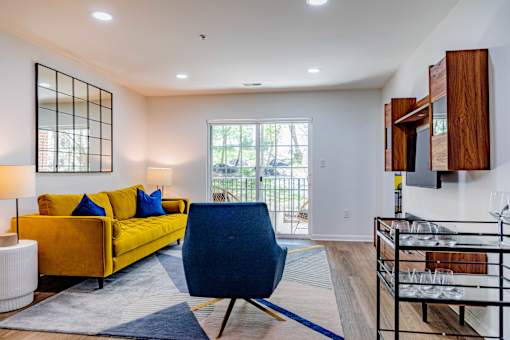 Living Room at The Residences at Brookside Commons, Maryland, 21117
