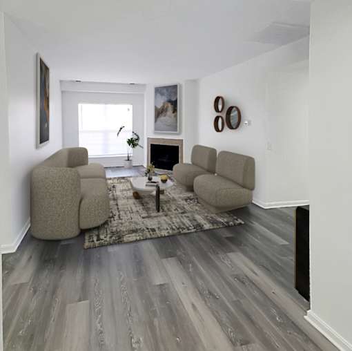 Renovated Living Room at Cascades Suites