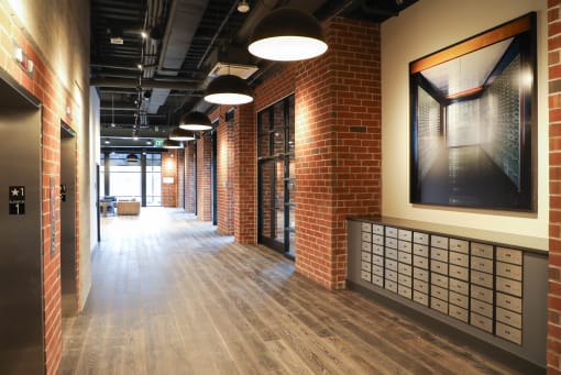 Main Lobby Walk at The Met at Metro Centre Apartments, Owings Mills Maryland