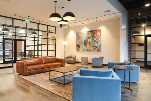 Library Cyber Lounge at The Met at Metro Centre Apartments, Owings Mills Maryland
