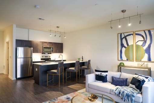 Large Living Area at The Met at Metro Centre Apartments, Owings Mills, 21117