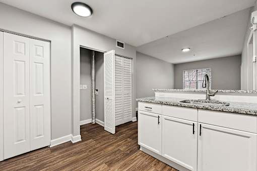 Upgraded kitchen at Crogman School Lofts, Atlanta GA 30315