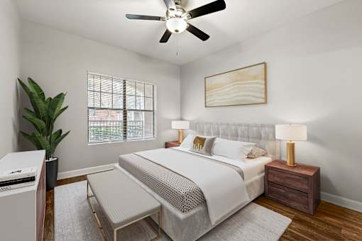 Bedroom at Crogman School Lofts, Atlanta GA 30315