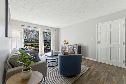 Furnished Living Room at The Reserve at Brookhaven, Atlanta, GA, 30329