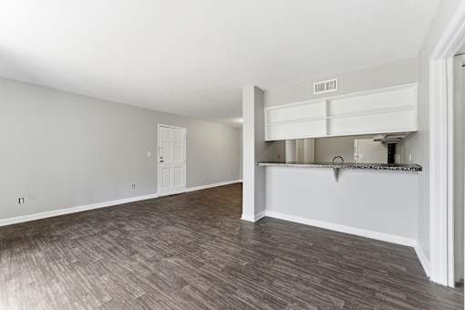White kitchen view at The Reserve at Brookhaven, Atlanta, GA