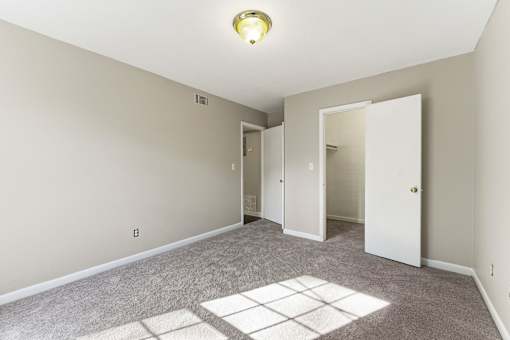 Bright empty room at The Reserve at Brookhaven, Atlanta, GA, 30329