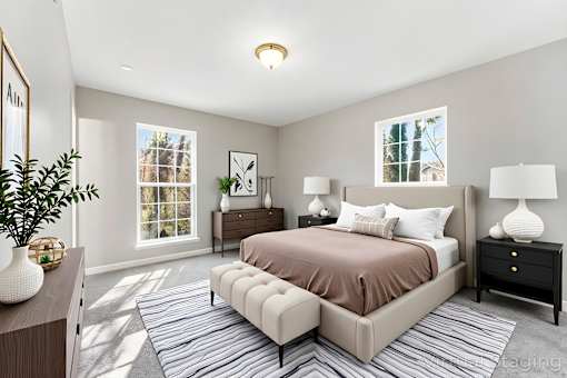 Cozy bedroom view at The Reserve at Brookhaven, Atlanta, GA, 30329