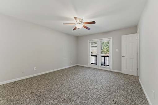 Room with glass windows at Broadway at East Atlanta, Atlanta, GA, 30316