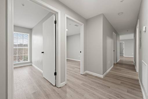 Rooms with white doors at 2000 Oasis Apartments, Atlanta, Georgia