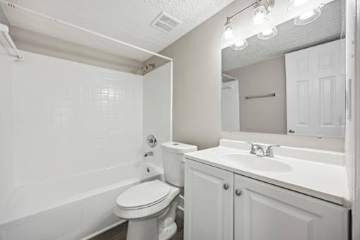 Bathroom at Ridgewood Apartments in Lawrenceville, Georgia 30046.
