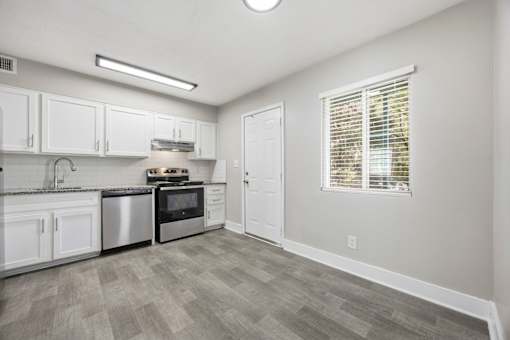 Upgraded kitchen Ridgewood Apartments in Lawrenceville, Georgia 30046.