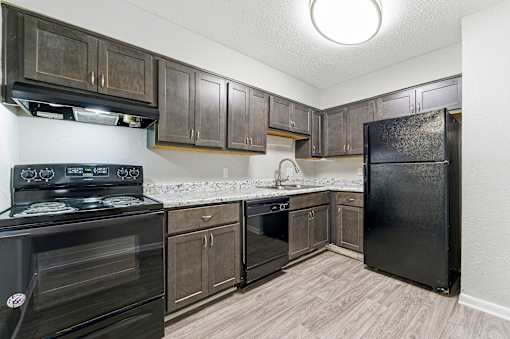 Equipped Kitchen at Lacota Apartments, Georgia