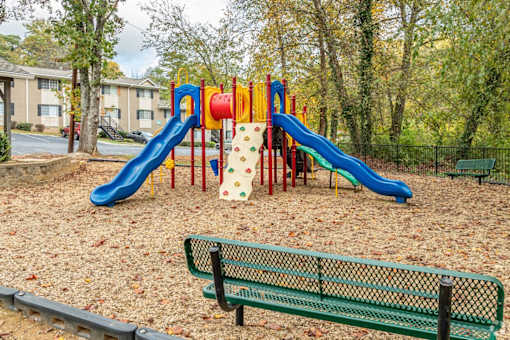 Playground for children at Eastlake Gardens in Decatur, Georgia 30032.