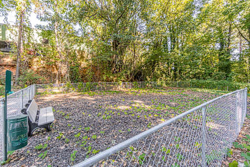 Fenced park at Pinewood Townhomes, Tucker, Georgia