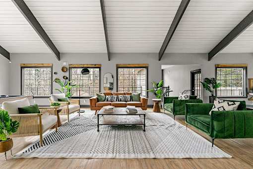 One, Two and Three bedroom floorplans at Fields at Peachtree Corners in Norcross, Georgia 30092.