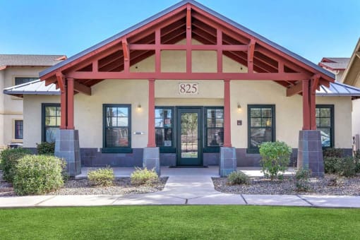 Leasing office entrance